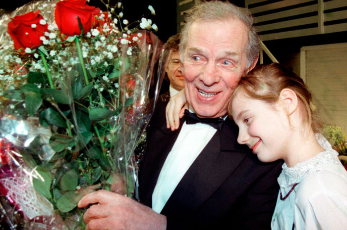 Георгий Жжёнов с внучкой Полиной