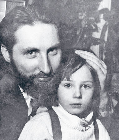 Пётр Кадочников с дочерью Натальей