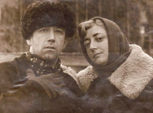 Брондуков с первой женой Мариной